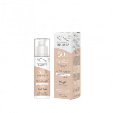 Crema Facial Color Marfil SPF30 Alga Maris, aporta un tono perfecto y acabado a tu piel.