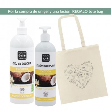 Bolsa algodón con asas NaturaBIO Cosmetics