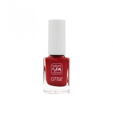 Esmalte uñas 07 rojo rubí NaturaSPA Cosmetics