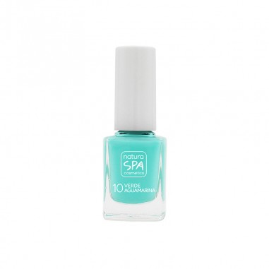 Esmalte uñas 10 verde aguamarina NaturaSPA Cosmetics