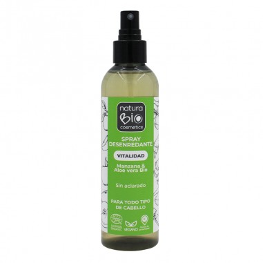 Spray desenredante Vitalidad aloe manzana NaturaBIO Cosmetics