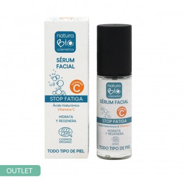 Sérum facial stop fatiga ácido hialurónico& vitamina C NaturaBIO Cosmetics