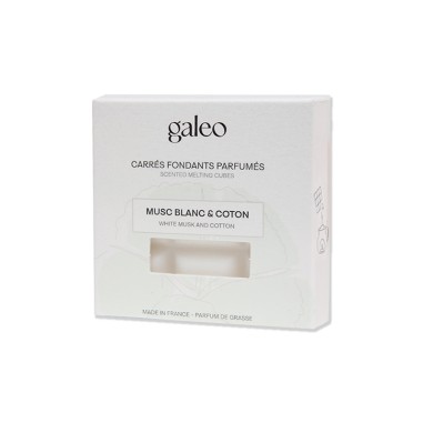 Tabletas fundentes perfumandas almizcle blanco y algodón Galeo